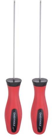 sourcing map 2pcs Ball Head Hex Screwdriver 2.5mm x 110mm Magnetic Ball End Hexagonal Precision Screw Driver Hex Design Wrench