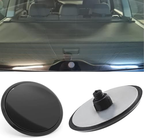 Amazleer 32mm Blindstopfen Zierschraube für Heckscheibenwischer – Auto-Heckscheibenwischer-Set, Scheibenwischer Abdeckung, Glasstopfen für Heckscheibe, Heckklappe Wischerarm Abdeckung, Antenne Stopfen
