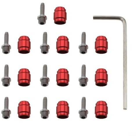 Hydraulischer Bremsschläucheinsatz, Fahrradschlauch-Montage-Set, Ersatzteil, 10 Stück, olivgrün, 10 Stück Einsatz mit Schraubenschlüssel für SRAM Hydraulikbremsen (rot)