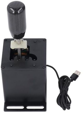 Itonash USB-Simulator-Schalthebel, Kompatibel mit G27 G29 T300 Thrustmaster T-Lenkrad-Sequential-H-Schalthebel