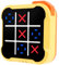 Toe Bolt Game 9 * 9 * 2.8 cm Fomenta el Pensamiento Respuesta Rápida Memoria Electrónica Portátil 3 en 1 Consola de Juegos Portátil Toe Juego Consola de Puzzle 3 en 1 (Amarillo)