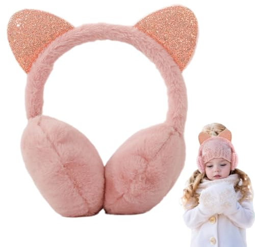 UQMIQURA Cache-Oreilles Filles, Chauffe Oreilles en Peluche Douce pour Enfants Couvre-oreilles Réglables Cache-Oreilles en Peluche Cache-oreilles d'Extérieur Cache-Oreilles Chaud pour Hiver Activités