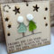 Friendship Sea Glass Ornament, Handmade Friendship Sea Glass Artwork, Glass Art Pendant Hanging Ornaments for Christmas Tree & Windows, Friendship Sea Glass Gift for Friend Besties (2 people)