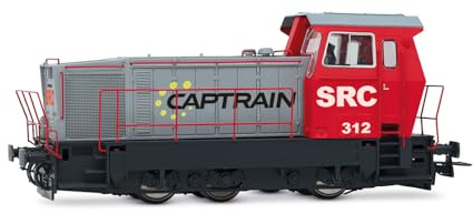 Electrotren HE2029D SRC class 312, HO Gauge Locomotive | class 312, Captrain red-grey livery, Epoch VI, 1:87 Scale, Model Railway for Collectors