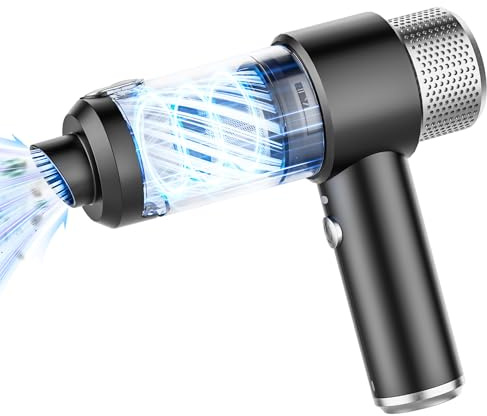 LUCUHM Handheld Vacuum Cleaner Cordless - 16000Pa Powerful Dust Buster Handheld Car Vacuum Cleaner - Portable Lightweight USB Rechargeable for Car, Pet Hair, Office, Home, Kitchen (Black)