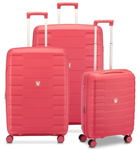 Roncato Skyline 2.0 Kofferset (Großer, Mittelgroßer, Kabinen) Radiant Red