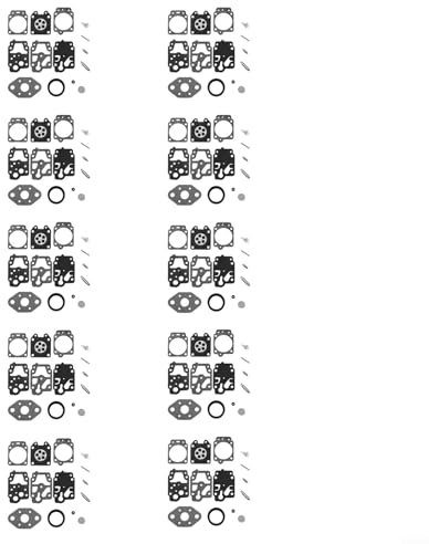 MeevrgR T26CS B26PS Trimmer-Reparatursatz – INTA 7–001 kompatibles Vergaser-Umbau-Set mit Membran und Dichtungssatz – Ersatzteile passend für McCulloch Kettensägen und Trimmer (10)