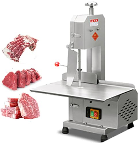 ZenSeFarin Commercial Meat Cutter Machine for Supermarkets, 750W High Power Electric Meat Cutter Machine, Electric Bone Saw Machine, for Home Kitchen Restaurant Supermarket