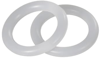 10 Stück 40x50x5mm weiße Silikon-Dichtungs-O-Ringe, Innendurchmesser 40mm, Außendurchmesser 50mm, Querschnittsdurchmesser 5mm