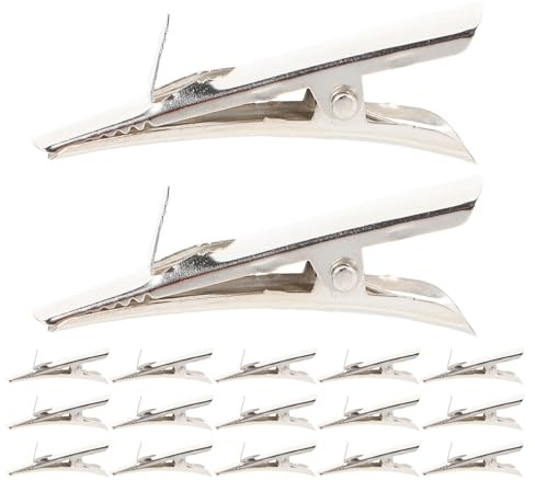 RORPOIR 150 Stück Teiliges Metall-krokodilklammern Starke Feder-haarspangen und Fotohalter für DIY Basteln Verstellbare Kleine Metallklammern zum Haarstyling und Bilderaufhängen