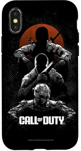 Hülle für iPhone X/XS Call of Duty Stacked Poses Gradient FPS Video Game