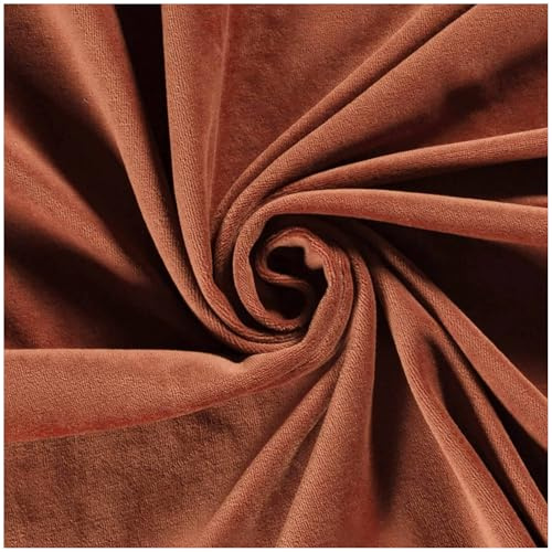 Nicky-Stoff Velour Meterware Nicky uni Zuschnitt ab 50 x 150cm Velourstoff Baumwolle Farbwahl