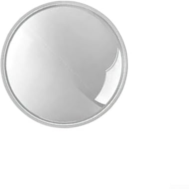 EasyByMall Selfie-Spiegel, reflektierender Spiegel für Reisefotografie, klein, rund, tragbar, konvex, Handfotospiegel, unverzichtbar für Fotos, grau, klein 7,5 cm