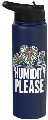 Humidity Please Houseplant Care Stainless Steel Insulated Water Bottle