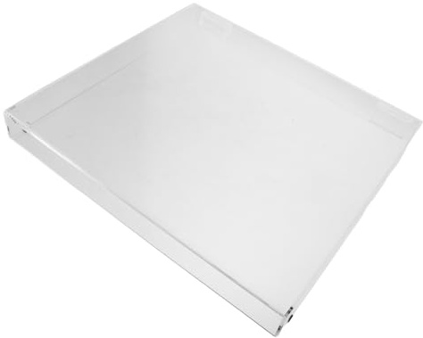 MUSISALY Clear Acrylic Turntable Protective Cover for Compatible Vinyl Record Player Dustproof Transparent Shield with Full Coverage for Home Audio Equipment