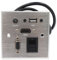 Multimedia information panel outlet, multifunctional socket (usb,hdmi,audio,vga,net port) Wall Multi-media plug for Home Furnishing, hotel, office,