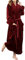 Ultra Femme Robe de Chambre en Tissu Texturé avec Poches Rouge M EU 34-36