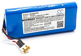 vhbw NiMH battery 2000mAh (7.2V) for speakers boxen replaces TDK TKA360