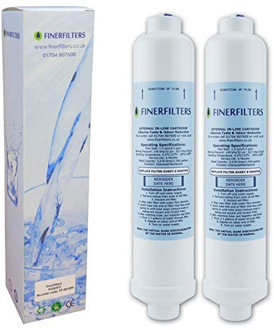 2 x Finerfilters Compatible Pushfit Fridge Water Filters