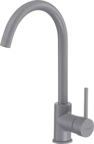 Deante Chromed Kitchen Sink tap with Fixed spout Milin BEU S62M, Grey