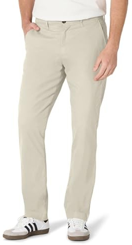 Amazon Essentials Pantalon Chino Extensible et Confortable Lavé à Coupe Athlétique Homme