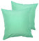 2er Pack Kissenbezug Kissenhülle Milano Wasser- und schmutzabweisende Oberfläche mit Perleffekt (Mint, 50x50 cm)