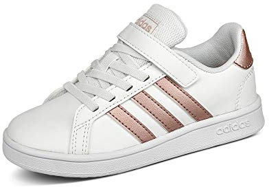Adidas Grand Court C Sneaker FTWWHT/COPPMT/GLOPNK 30