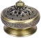 Räuchergefäß mit Deckel Porzellan Weihrauchbrenner Räucherschale Sandelholz Agarwood Weihrauch Aromatherapie Tee Tibetisches Kunsthandwerk Haus Zubehör Bronze-Rot Bronze als Geschenke (Bronze)