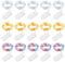 BROTOU LED String Lights 15 Pack, 2M 20 LED Battery Operated Fairy Lights, Waterproof Silver Wire Lights for in/Outdoor Decoration, DIY Parties of Christmas, Halloween, Valentine, Birthday(3 Colors)