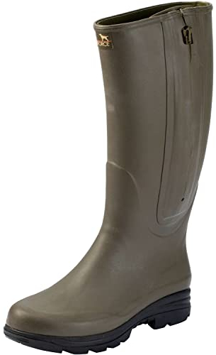 Parforce Gummistiefel mit Reißverschluss und Neoprenfutter Grün 42