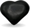 Amazing Gemstone Handflächenstein in Herzform aus Schungit-Kristall – Taschenmassage-Sorgenstein für den natürlichen Ausgleich der Körperchakren, Reiki-Heilung und Kristallraster
