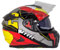 BHR Casco Integrale Moto con Doppia Visiera 813 RACE | Casco Moto Integrale Omologato ECE con Visiera Parasole | Casco Moto Uomo/Donna | ROSSO/GIALLO | L