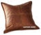 Leather Farm Quadratischer Leder-Kissenbezug für Sofakissen, 40,6 x 40,6 cm