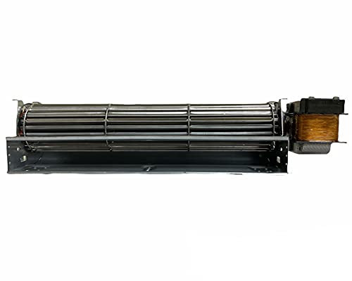 eRicambi, Ventilatore Tangenziale per Stufe a Pellet TGA 60/1-300/30 EMMEVI - FERGAS 113842, Ø Ventola 60mm, Dimensione Bocchetta 304x40mm, Lunghezza Totale 380mm