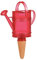 Scheurich Wasserspender Nelly | 1x Rot | 110 ml Füllmenge | Bewässerungskugel klein mit Ton Fuß | Wasserspender Pflanzen und Blumen Terrakotta Stiel