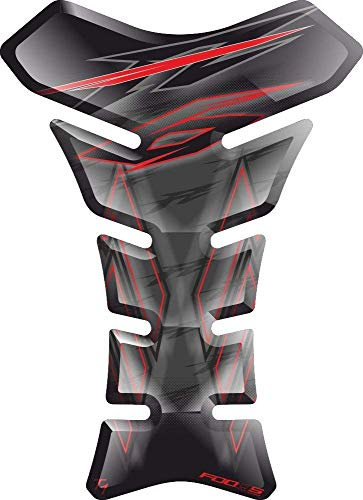 PARASERBATOIO ADESIVO, TANKPAD, TANKSCHUTZ, PROTECTION DE RESEVOIR, RESINATO EFFETTO 3D compatibile con Yamaha Fz6 Fz6n Fz6s Fazer v4