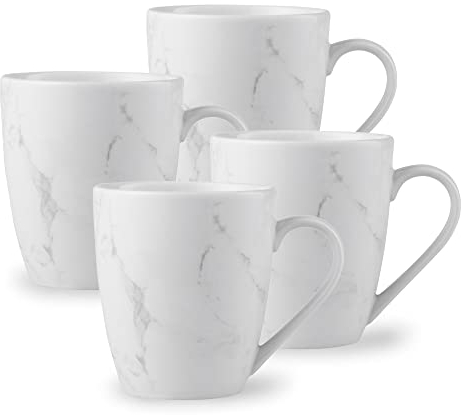 Lewis's 4 Pack Mail Box Marble Coffee Mugs/Mugs Set of 4 / Crockery Sets/Pro-Grade Porcelain