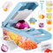 Pro Onion Chopper - 10 in 1 Kitchen Mandoline Slicer, Dicer, Cutter for Vegetables, Salad, Carrot & Garlic - Blue