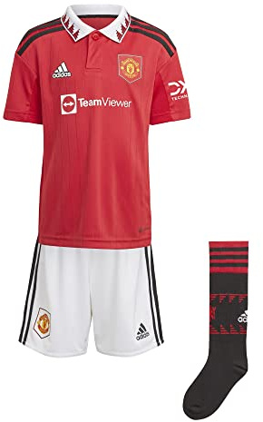 adidas Unisex Children's Mini Kit (App) Mufc H Mini, Real Red/White, H64050, 98