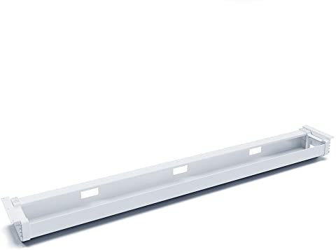 Actiforce® Premium Kabelwanne 120cm, abklappbar | Der Kabelkanal für effektives Kabelmanagement am Schreibtisch für Dein Büro | Kabelhalter (weiß)