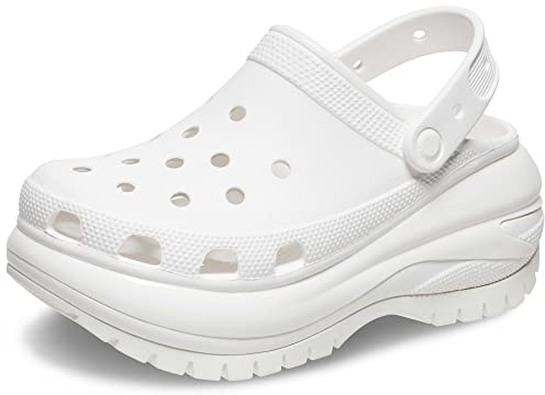 Crocs Classic Mega Crush Clog 207988-100, Women slides, White, 36/37 EU