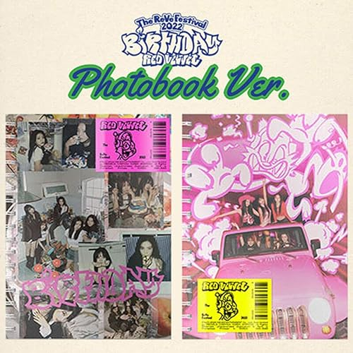 ( PHOTO BOOK Ver. ) RED VELVET THE REVE FESTIVAL 2022 BIRTHDAY Album ( RECIPE(A) + REVE(B) - 2 Ver Set. +1ea Folded Poster+1ea Store Gift Card ) K-POP SEALED