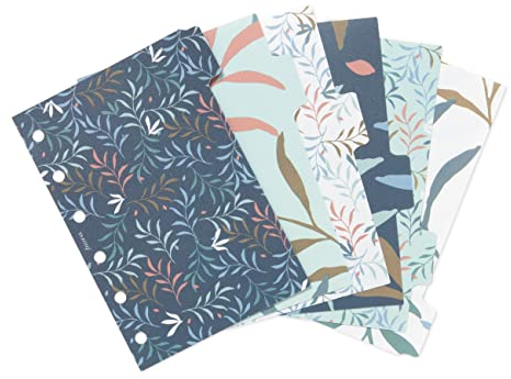 Filofax Organizer-Zubehör, Taschengröße, Botanical Collection, Organizer-Trennwände mit Reitern, 6 Stück (B132809)