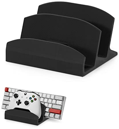 BRAINWAVZ Desktop-Tastatur- und Game-Controller-Halter, geeignet für kleine und große Tastaturen und Controller für PS5, Xbox Series X, Xbox One, PS4, Switch, PC, Gamepads und mehr (DK04)