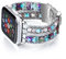 CHARMINGO Boho Band compatibile con Apple Watch 38/40/41/42/44/45/49mm Multilayer Wrap Apple Watch Strap for iWatch Band Series 9 8 7 6 5 4 3 2 1 SE Ultra 2, argento