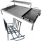 Argentinischer Luxus-Grill mit abnehmbaren Eisenmodulen + Feuerschale – Iron Argentina Grill – BBQ Parrilla Asado Sor pampa grill (91,4 x 61 cm)