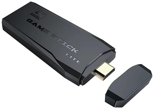 WOLFSIDE Console Retrogaming +14000 Jeux HDMI 64GB, Console de Jeux Retro avec 2 Manettes sans Fil, Arcade Game Stick 4k Retro, Retrowave Gamestick 12 Emulateur. New Upgraded Version