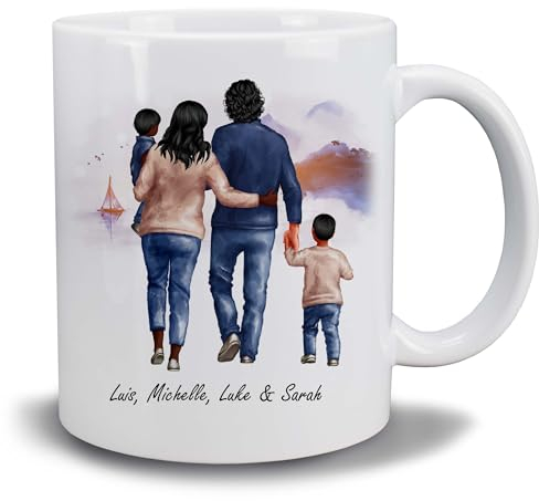 Kiwistar Tasse weiß - Beste Freunde - Familie Baby - individuell personalisiert mit Wunschtext bedruckt - Texttasse selbst gestalten - Tassen selber personalisieren - mit Namen - Geschenk - Motivtasse