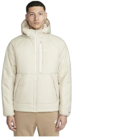 NIKE Abbigliamento Sportivo Therma-FIT Legacy Felpa a puffer isolato Beige Uomo taglia L L, Beige, L