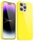 Svanove for iPhone 14 Pro Max Case Silicone, Glossy Soft Rubber Gel Jelly Cute Protective Plastic Simple Plain Phone Case Cover for Women Girl, Slim Thin Flexible Shockproof TPU, Yellow